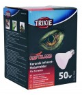 Emetteur Thermique Infrarouge en céramique Trixie - 50W, Diam75x100. Source de chaleur infrarouge pour les reptiles et animaux d