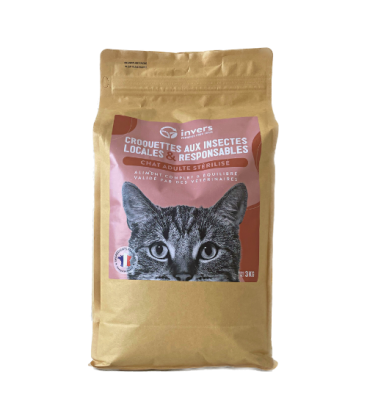 Croquettes chat adulte stérilisé 3 kg