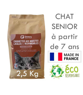 Croquettes pour Chat Senior - Formule Spéciale Santé et Longévité +7 ans, 2,5kg